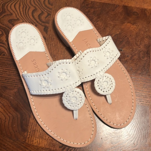 Jacks Flat Sandal size 8.5 White - Picture 3 of 5
